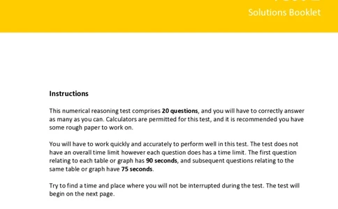 NumericalCriticalReasoningTest2-Solutions_2025春招题库汇总_十大行测题库_2023年十大热门题库更新中_05、TalentQ汇总_TalentQ测试题（适合大多数外资银行以及其他企业）_NumericalReasoning