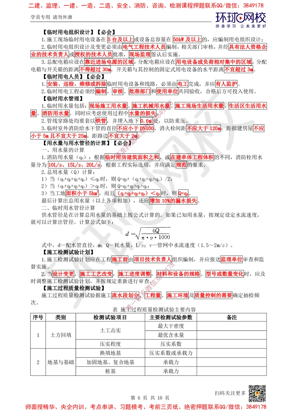 07.2025一建建筑案例特训-第7讲-施工组织、绿色建造及环境管理（1）_2026年一级建造师_2026年一建建筑_2025年一建建筑SVIP_04-冲刺串讲✿考点强化✿小灶集训