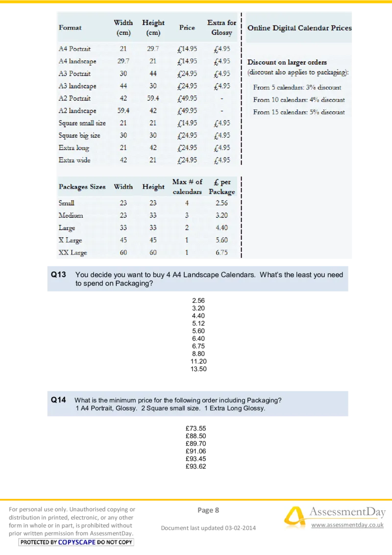 NumericalReasoningTest13-Questions_2025春招题库汇总_八大题库-1_04八大汇总_信永中和_专业题综合知识-参考_英文题_NumericalReasoningTests