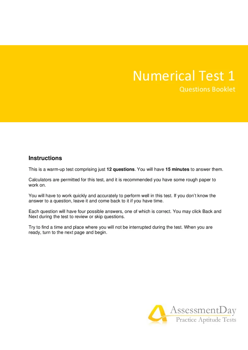 NumericalReasoningTest1-Questions_2025春招题库汇总_十大行测题库_2023年十大热门题库更新中_05、TalentQ汇总_TalentQ笔试题库中文_05、TalentQ（图文版-参考）中文英文都有_NumericalReasoning