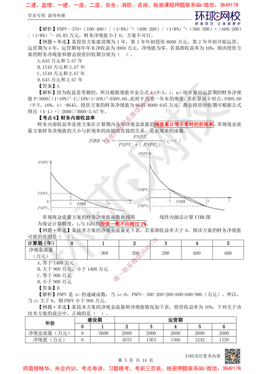 01.2025环球网校一级建造师《建设工程经济》专题一：计算专题1_2026年一级建造师_2026年一建经济_2025年一建经济SVIP_04-冲刺串讲✿考点强化✿小灶集训