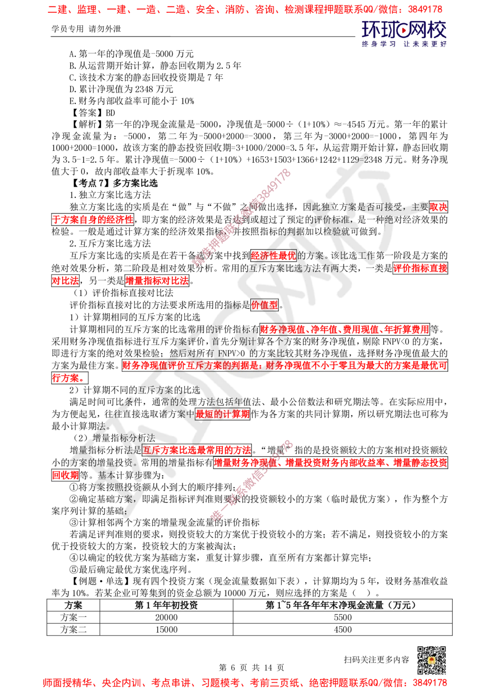 01.2025环球网校一级建造师《建设工程经济》专题一：计算专题1_2026年一级建造师_2026年一建经济_2025年一建经济SVIP_04-冲刺串讲✿考点强化✿小灶集训