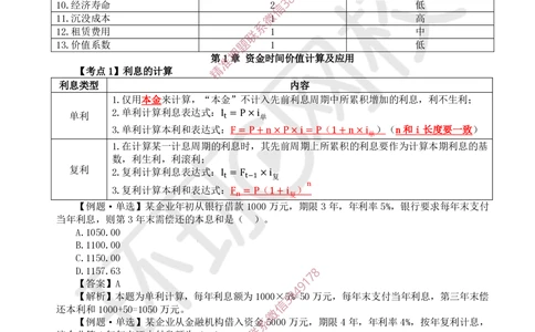 01.2025环球网校一级建造师《建设工程经济》专题一：计算专题1_2026年一级建造师_2026年一建经济_2025年一建经济SVIP_04-冲刺串讲✿考点强化✿小灶集训