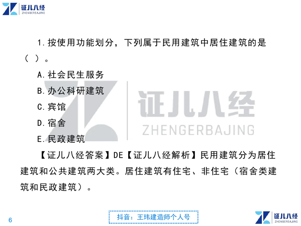02_一建建筑点题映射01-有答案_2026年一级建造师_2026年一建建筑_2025年一建建筑SVIP_03-习题精析✿实战特训✿模考通关_22-建筑《点题映射班》王玮ZJ推荐