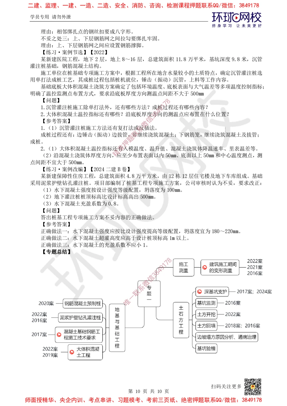 02.2025一建建筑案例特训-第2讲-测量、土石方、地基与基础工程施工、质量通病防治及相关规定_2026年一级建造师_2026年一建建筑_2025年一建建筑SVIP_04-冲刺串讲✿考点强化✿小灶集训