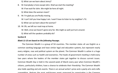 2011年高考英语试卷（上海）（秋考）（解析卷）_英语历年高考真题_新&middot;Word版2008-2025&middot;高考英语真题_英语（按试卷类型分类）2008-2025_自主命题卷&middot;英语（2008-2025）