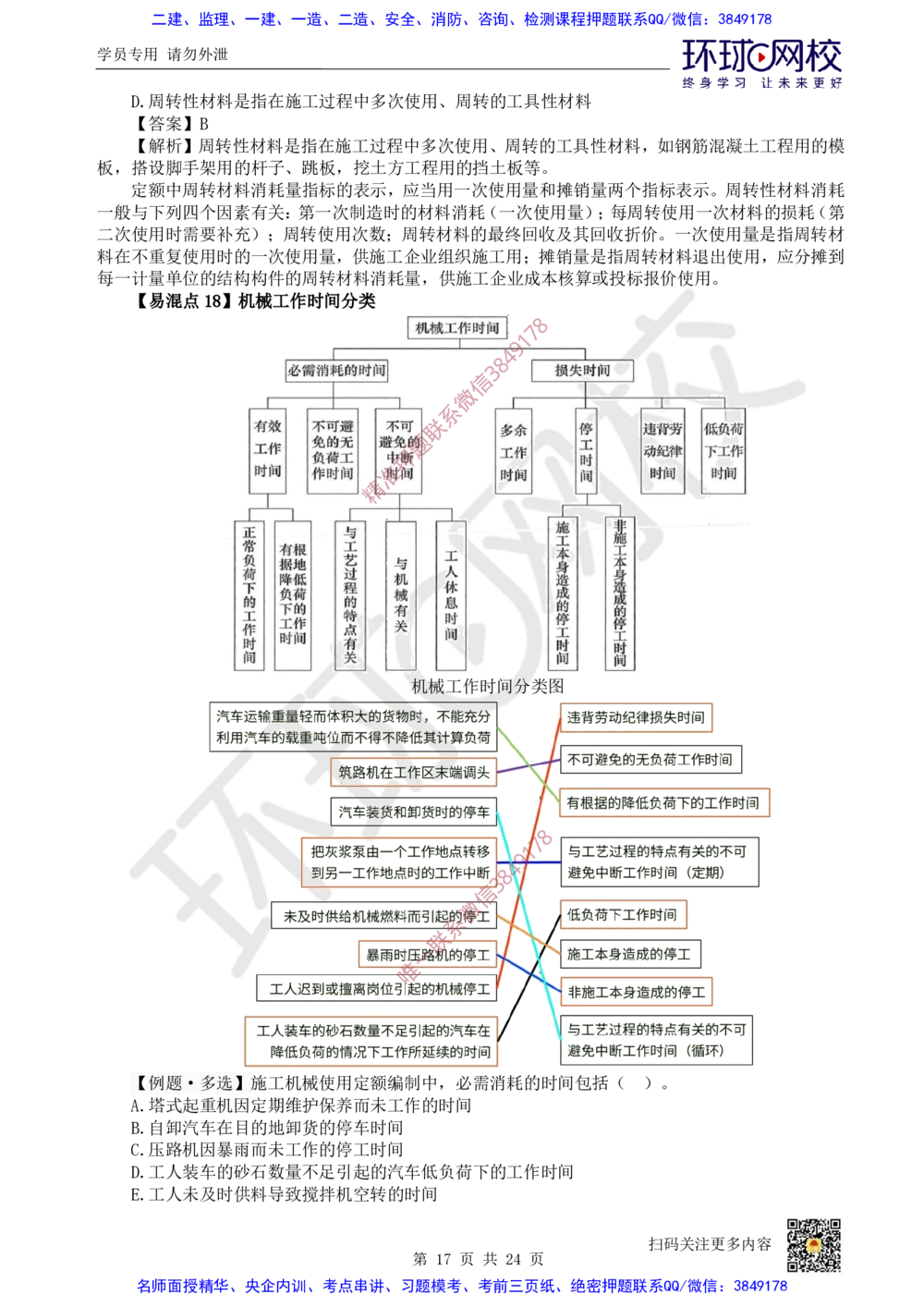 03.2025环球网校一级建造师《建设工程经济》专题三：易混知识点_2026年一级建造师_2026年一建经济_2025年一建经济SVIP_04-冲刺串讲✿考点强化✿小灶集训