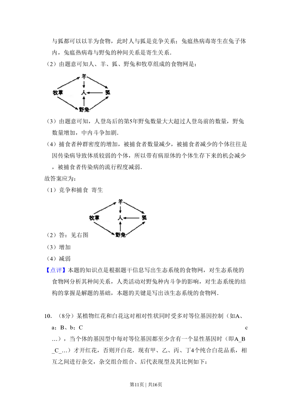 2011年高考生物试卷（新课标）（解析卷）_生物历年高考真题_新&middot;PDF版2008-2025&middot;高考生物真题_生物（按省份分类）2008-2025_2008-2024&middot;（西藏）生物高考真题