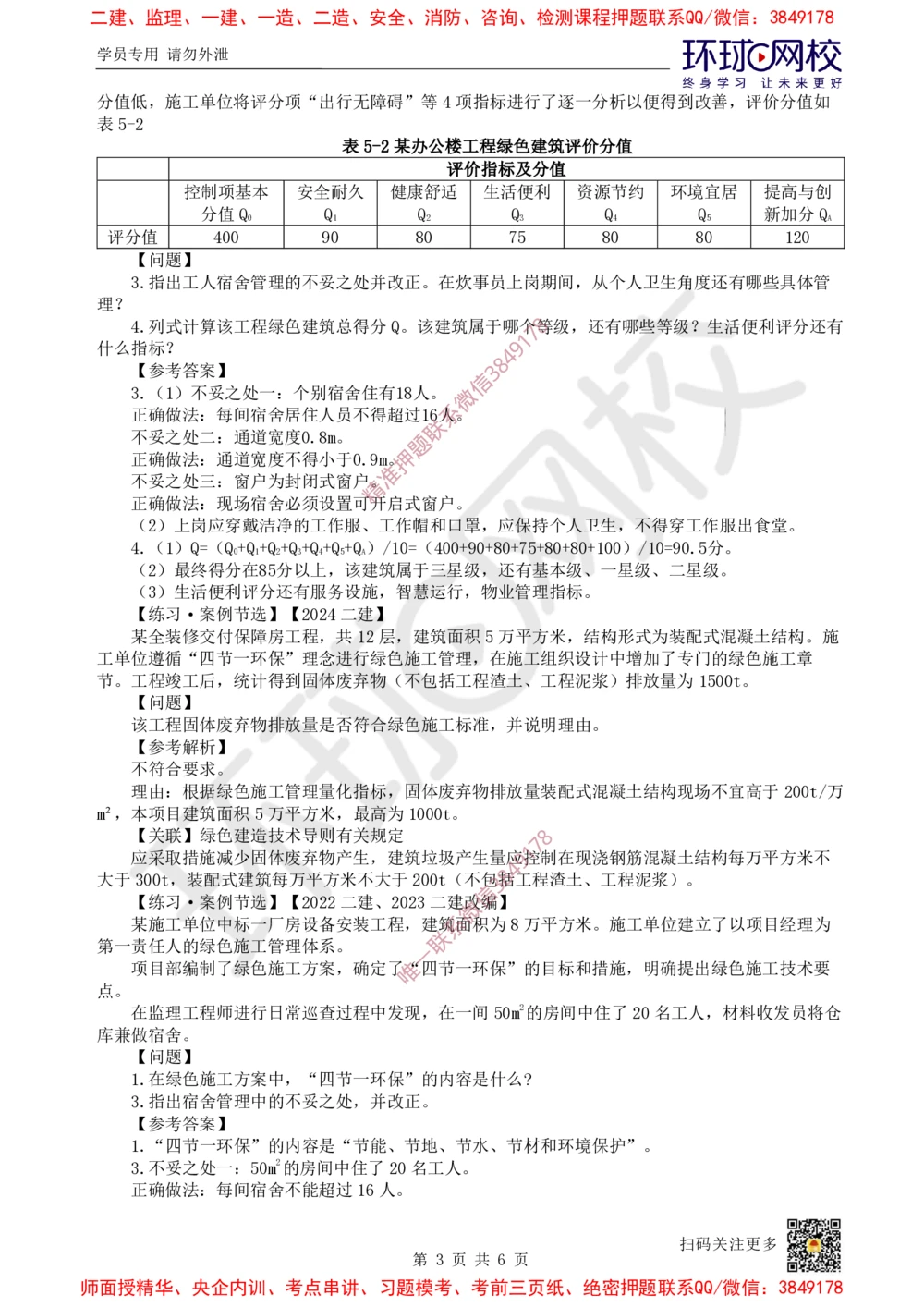 08.2025一建建筑案例特训-第8讲-施工组织、绿色建造及环境管理（2）_2026年一级建造师_2026年一建建筑_2025年一建建筑SVIP_04-冲刺串讲✿考点强化✿小灶集训