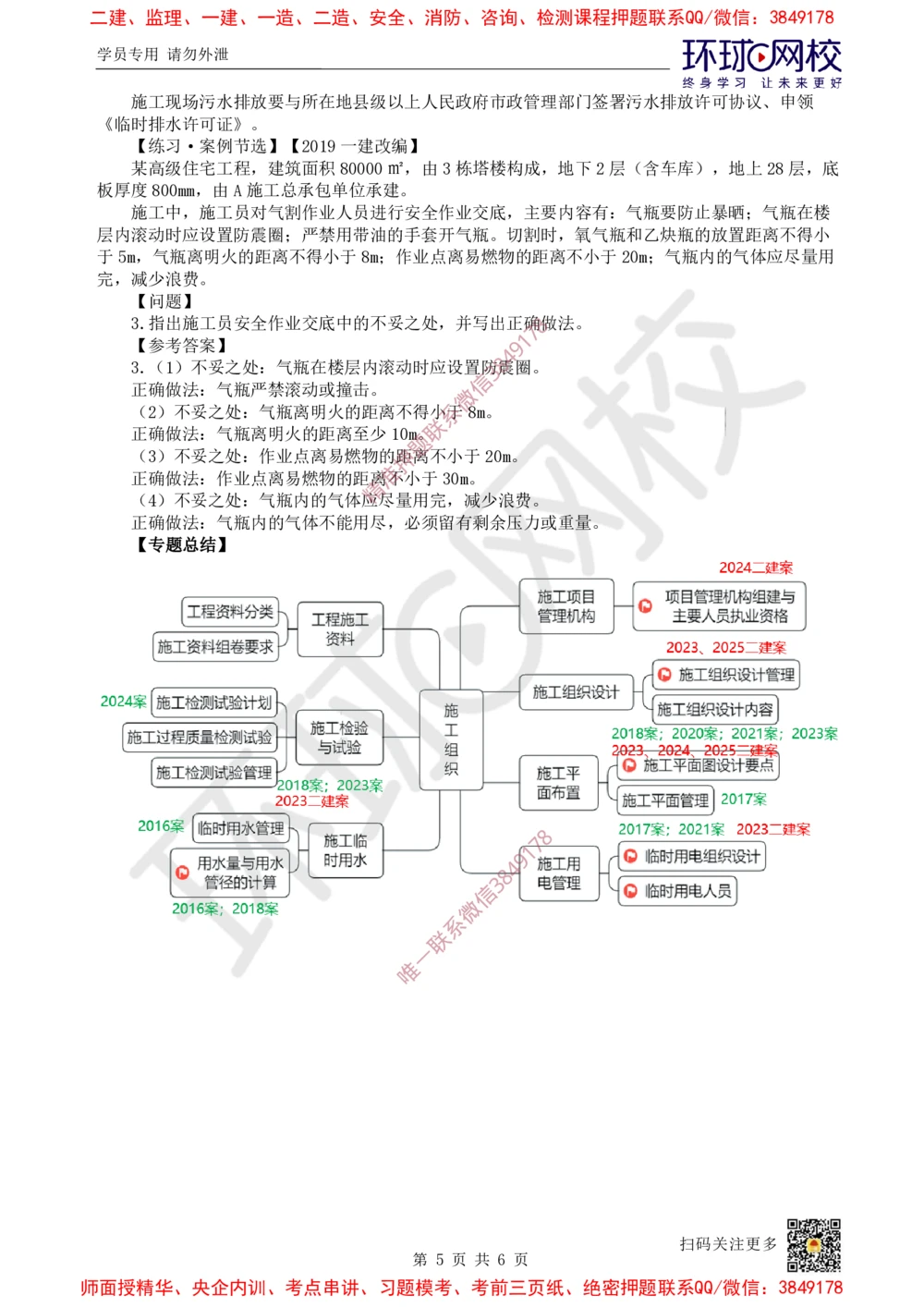 08.2025一建建筑案例特训-第8讲-施工组织、绿色建造及环境管理（2）_2026年一级建造师_2026年一建建筑_2025年一建建筑SVIP_04-冲刺串讲✿考点强化✿小灶集训