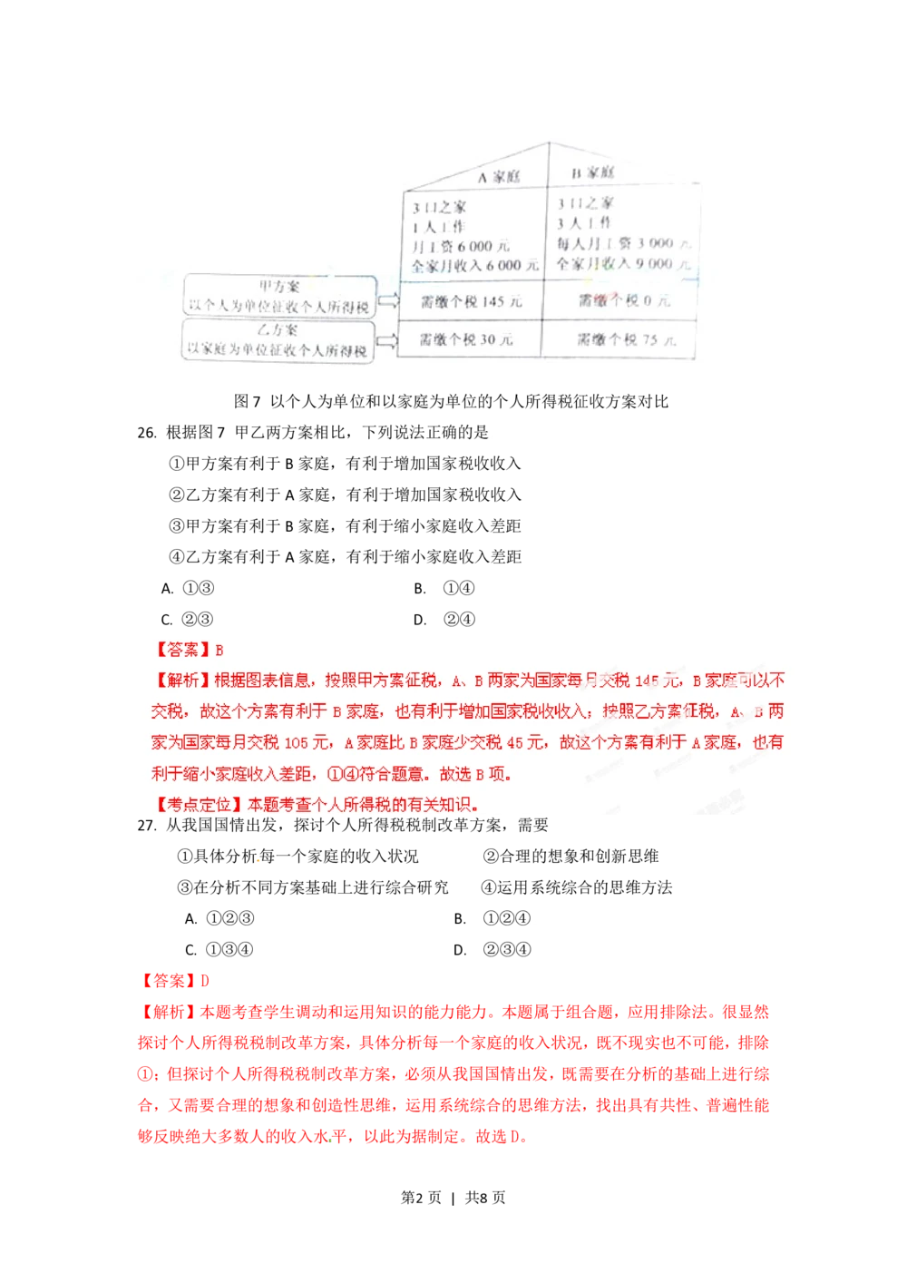 2012年高考政治试卷（重庆）（解析卷）_政治历年高考真题_新&middot;PDF版2008-2025&middot;高考政治真题_政治（按年份分类）2008-2025_2012&middot;政治高考真题