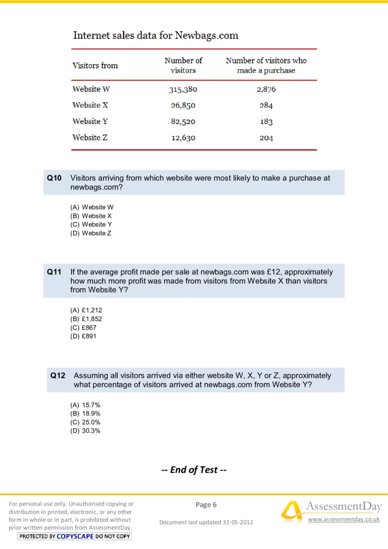 NumericalReasoningTest1-Questions_2025春招题库汇总_十大行测题库_2023年十大热门题库更新中_05、TalentQ汇总_TalentQ笔试题库中文_TalentQ（图文版-参考）_2选看通用测试题，适用于TalentQ（N多题）