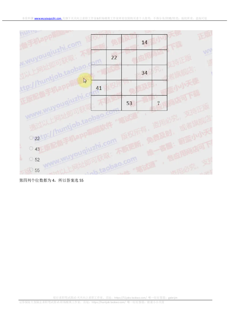 IQTZD题型-数字推理真题汇总及答案解析_2025春招题库汇总_国企题库_中航信托_2020年真题题库_2020年IQTZD题库（带答案和解析）