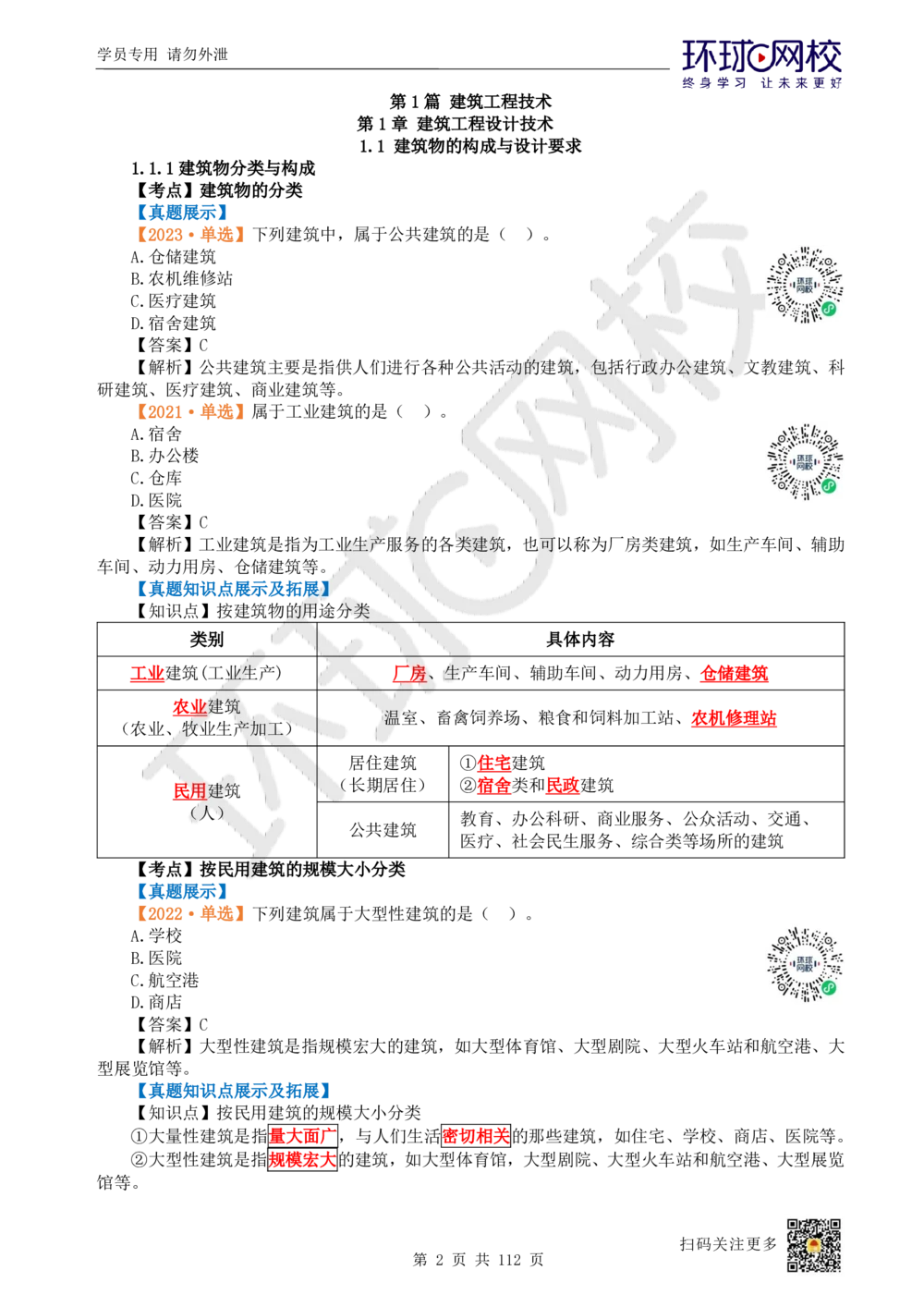 01.2025环球网校一级建造师《建筑工程管理与实务》真题透析_2026年一级建造师_2026年一建建筑_2025年一建建筑SVIP_03-习题精析✿实战特训✿模考通关_36-建筑《真题透析班》刘月HQ