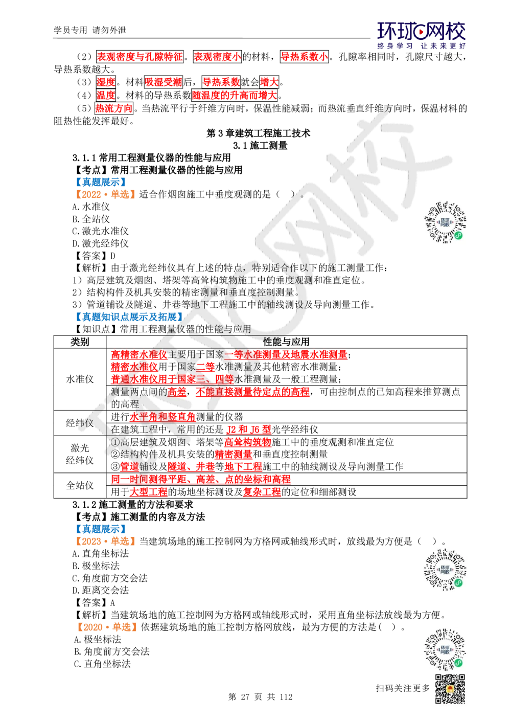 01.2025环球网校一级建造师《建筑工程管理与实务》真题透析_2026年一级建造师_2026年一建建筑_2025年一建建筑SVIP_03-习题精析✿实战特训✿模考通关_36-建筑《真题透析班》刘月HQ