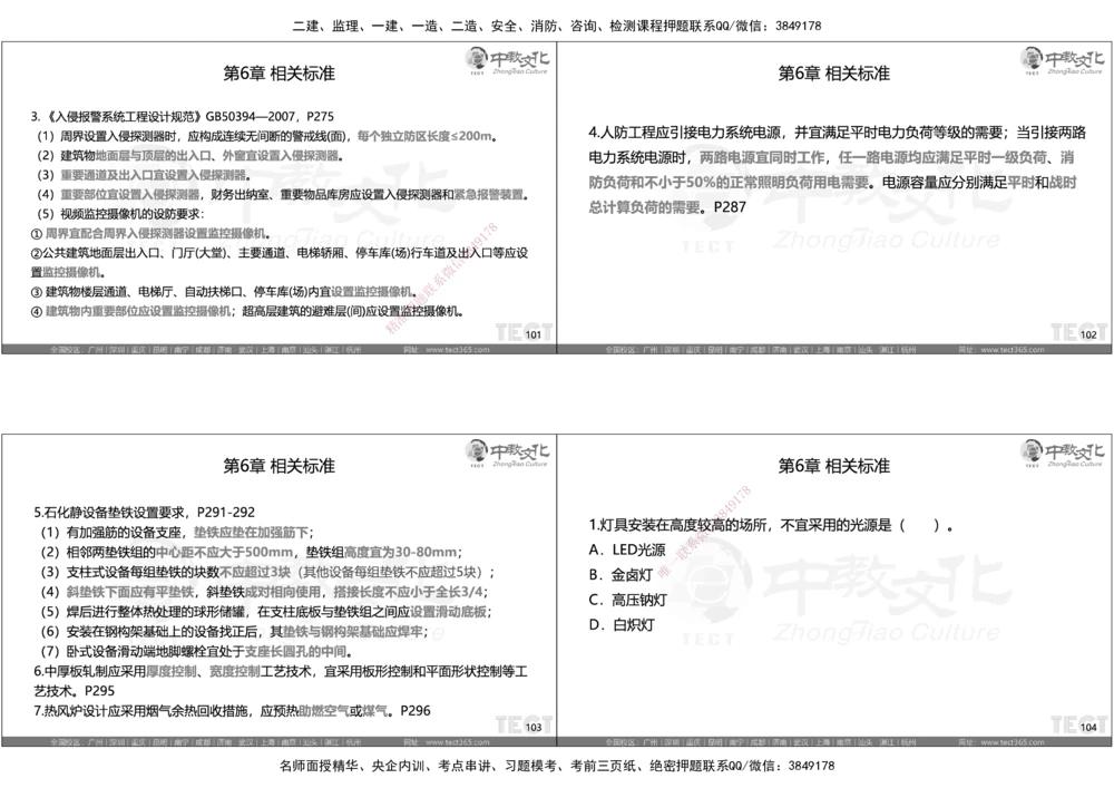 05.选择题考点总结_2026年一级建造师_2026年一建机电_2025年一建机电SVIP_05-考前密训✿央企特训✿机构普押_16-机电《超押AB卷》ZJ_课程讲义