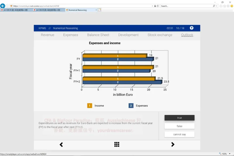 KPMG英文题干_2025春招题库汇总_十大行测题库_2023年十大热门题库更新中_10、CUTe汇总_CUT新题库_数字numerical