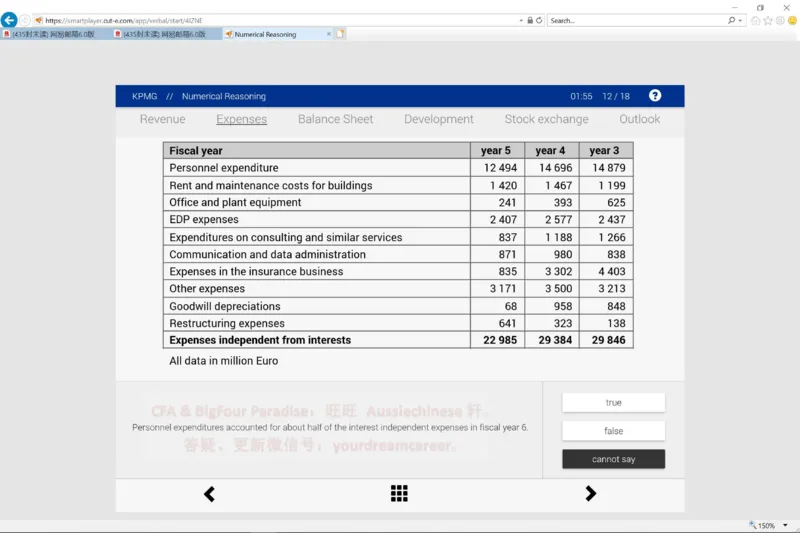 KPMG英文题干_2025春招题库汇总_十大行测题库_2023年十大热门题库更新中_10、CUTe汇总_CUT新题库_数字numerical