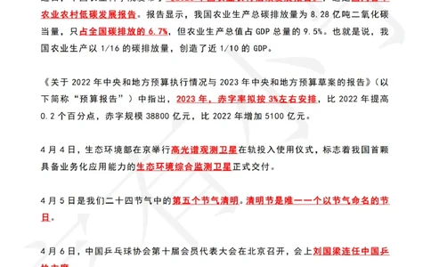 2023年04月时政热点（国内+国际）_三桶油_中海油_中海油_2023年时政持续更新_2023年时政资料这里更新_04月