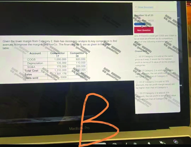 Bain贝恩CN&HKOT第3套(含答案)_2025春招题库汇总_咨询题库_2023咨询公司合集（7家）_2023贝恩Bain咨询_贝恩CN&HK（hirevue）