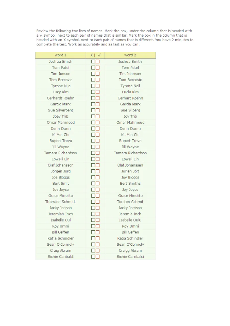 Checkingpractice#2words完成_2025春招题库汇总_快消题库-1_快消汇总_2023金佰利最新题库（TalentQ）_TalentQ笔试题库_ErrorChecking