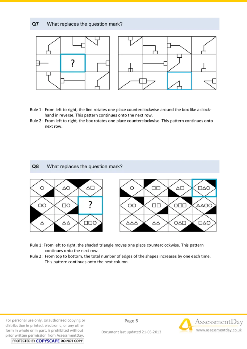 LogicalReasoningTest5-Solutions_2025春招题库汇总_八大题库-1_04八大汇总_信永中和_专业题综合知识-参考_英文题_LogicalReasoningTests