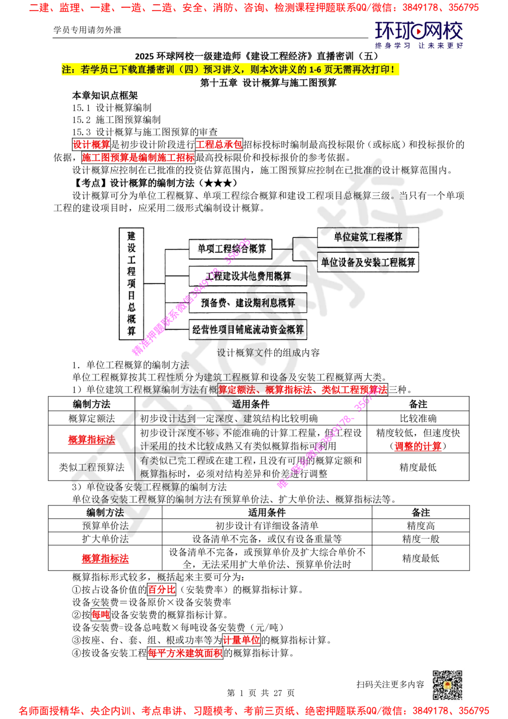 05.2025环球网校一级建造师《建设工程经济》直播密训（五）_2026年一级建造师_2026年一建经济_2025年一建经济SVIP_04-冲刺串讲✿考点强化✿小灶集训