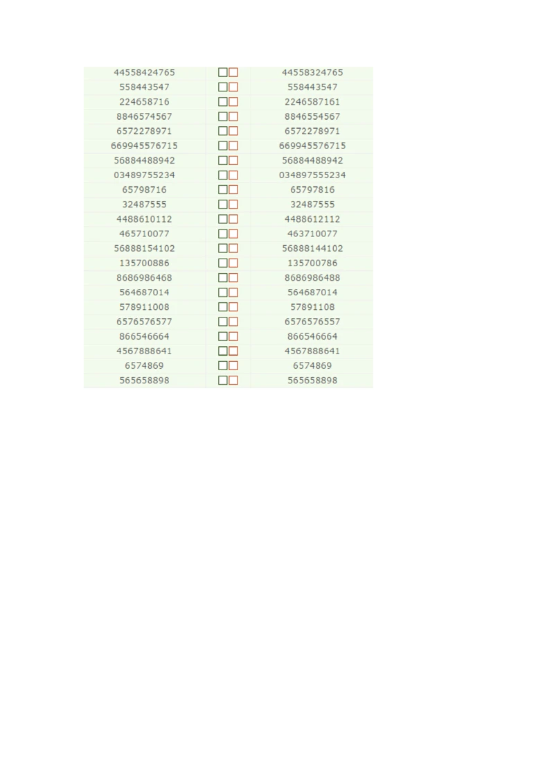 Checkingpractice#3numbers完成_2025春招题库汇总_快消题库-2_2023快消合集(17家持续更新中）_2023金佰利最新题库（TalentQ）_TalentQ笔试题库_ErrorChecking