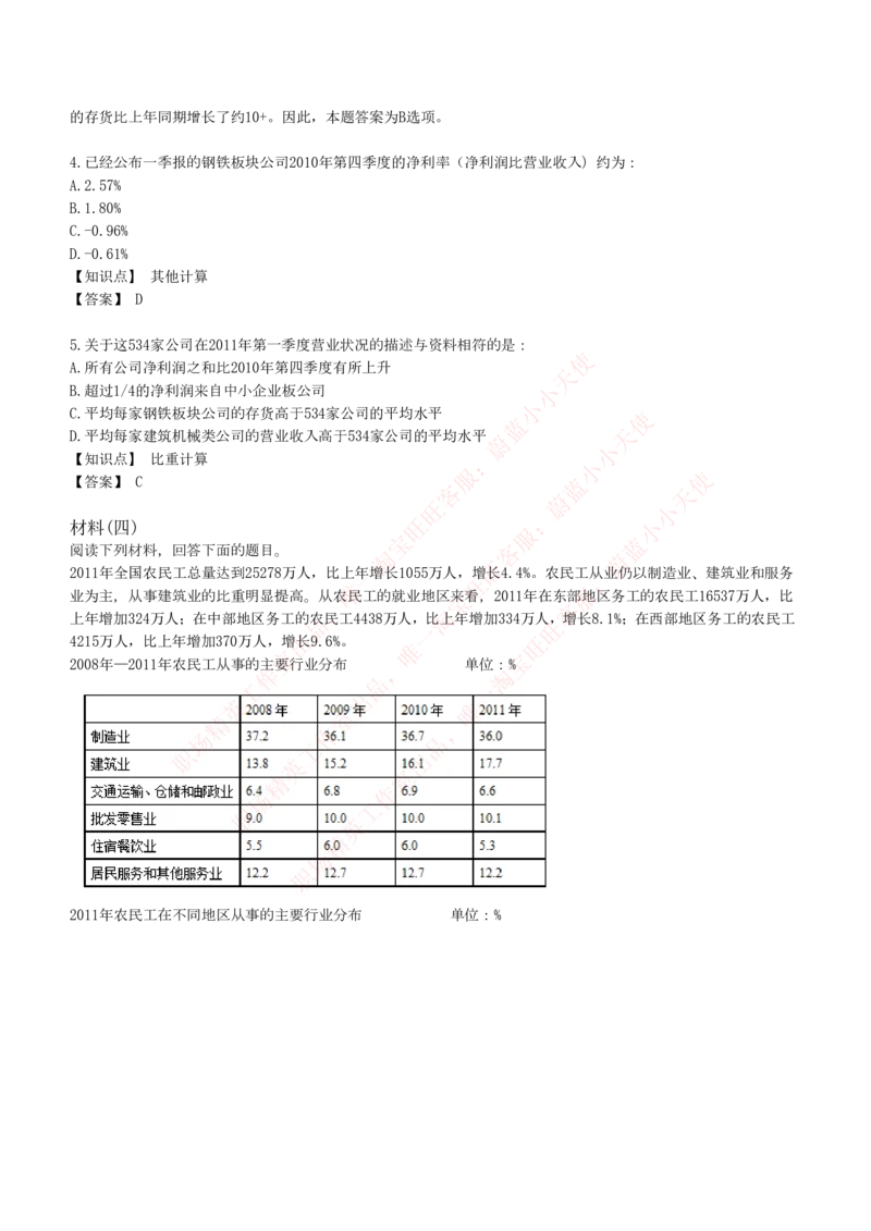 4-7-EPI综合能力题库----资料分析题库+解析_Password_Removed_2025春招题库汇总_国企题库_华能_4-华能集团2021招聘笔试最新练习题库(7份pdf)（EPI能力测试部分）