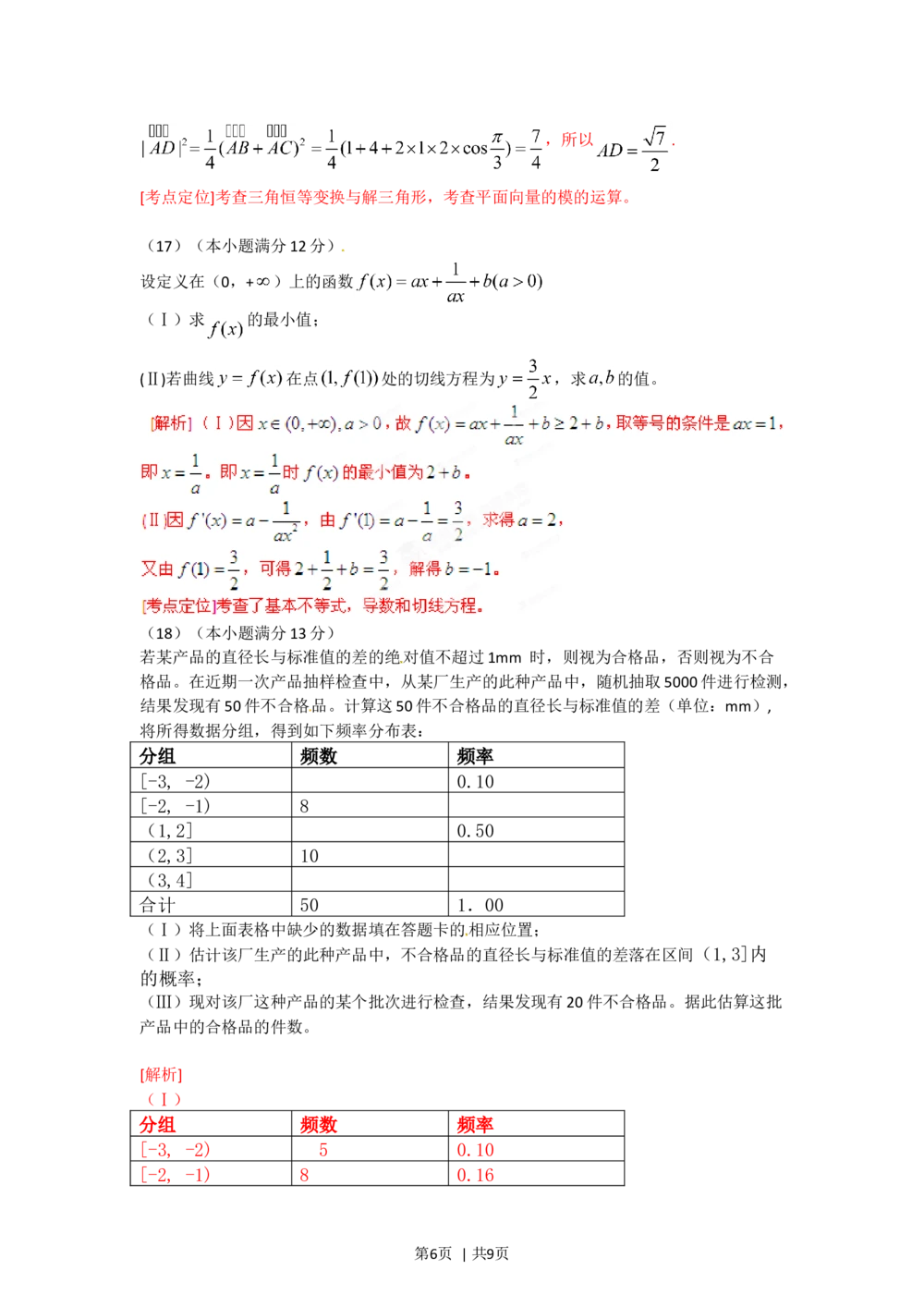 2012年高考数学试卷（文）（安徽）（解析卷）_历年高考真题合集_数学历年高考真题_新&middot;Word版2008-2025&middot;高考数学真题_数学（按试卷类型分类）2008-2025_自主命题卷&middot;数学（2008-2025）