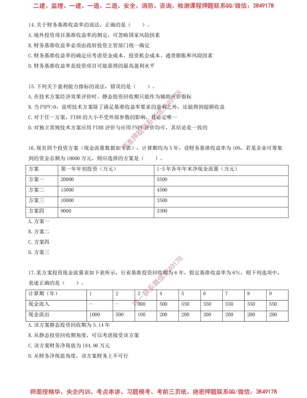 04.04-第二章-经济效果评价（二）_2026年一级建造师_2026年一建经济_2025年一建经济SVIP_03-习题精析✿实战特训✿模考通关_40-经济《金点题课程》蔺飞飞SMR