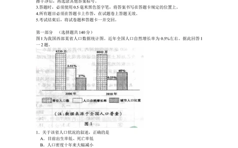 2011年高考地理试卷（四川）（空白卷）_地理历年高考真题_新&middot;Word版2008-2025&middot;高考地理真题_地理（按年份分类）2008-2025_2011&middot;地理高考真题
