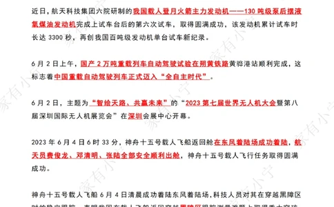 2023年06月时政热点（国内+国际）_三桶油_中海油_中海油笔试_8、时政（全年持续更新）_2023时政全年持续更新_02时政热点汇总