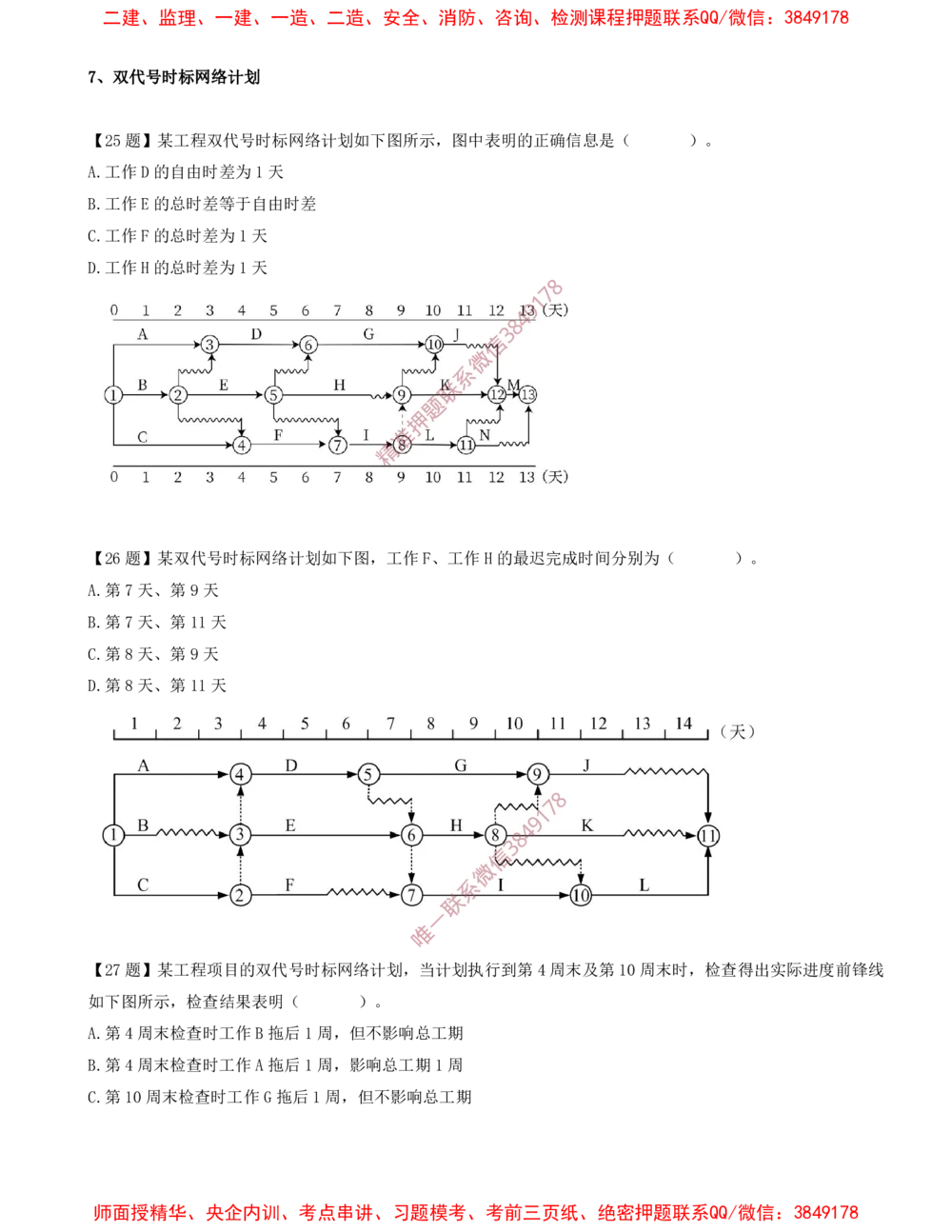 04.04-计算题-7-双代号时标网络计划_2026年一级建造师_2026年一建管理_2025年一建管理SVIP_03-习题精析✿实战特训✿模考通关_38-管理《高频考题400题》关宇SMR