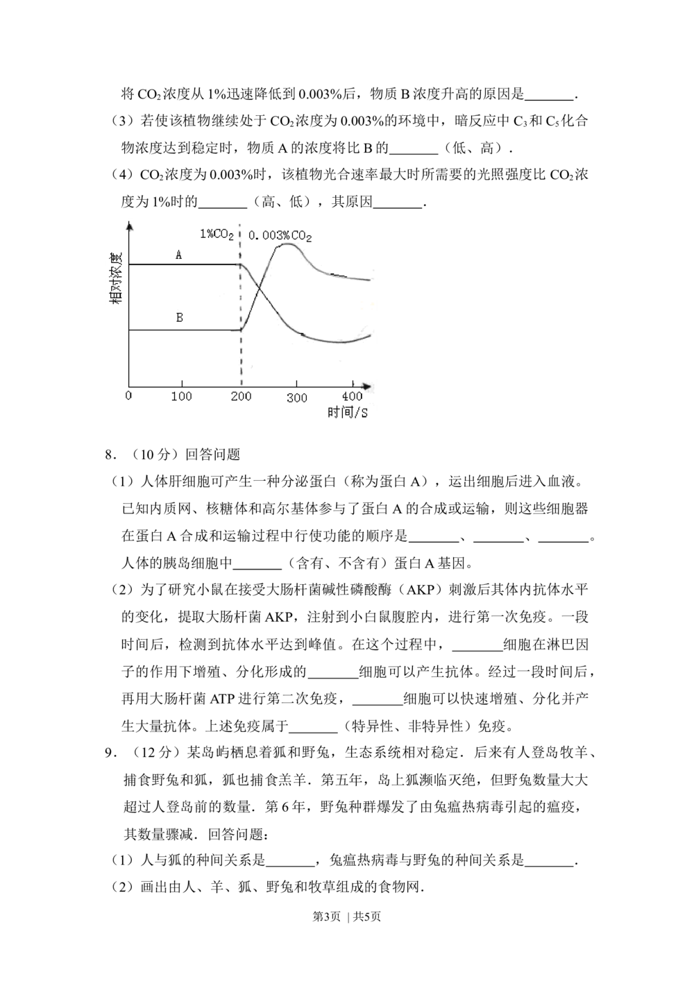 2011年高考生物试卷（新课标）（空白卷）_生物历年高考真题_新&middot;Word版2008-2025&middot;高考生物真题_生物（按试卷类型分类）2008-2025_全国卷&middot;生物（2008-2024）