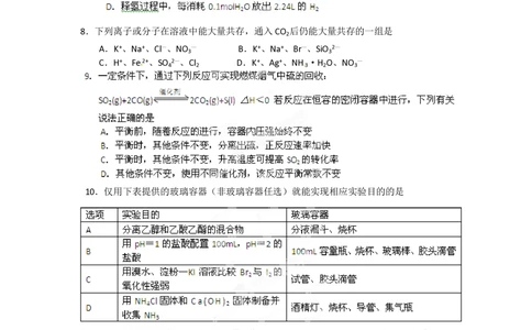 2012年高考化学试卷（安徽）（空白卷）_历年高考真题合集_化学历年高考真题_新&middot;PDF版2008-2025&middot;高考化学真题_化学（按省份分类）2008-2025_2012-2025&middot;（安徽）化学高考真题