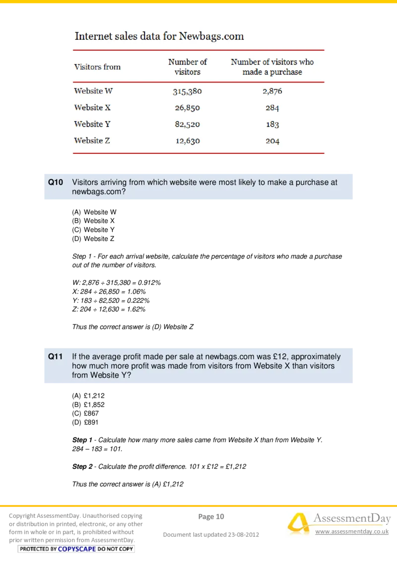 NumericalReasoningTest1-Solutions_2025春招题库汇总_十大行测题库_2023年十大热门题库更新中_05、TalentQ汇总_TalentQ测试题（适合大多数外资银行以及其他企业）_NumericalReasoning