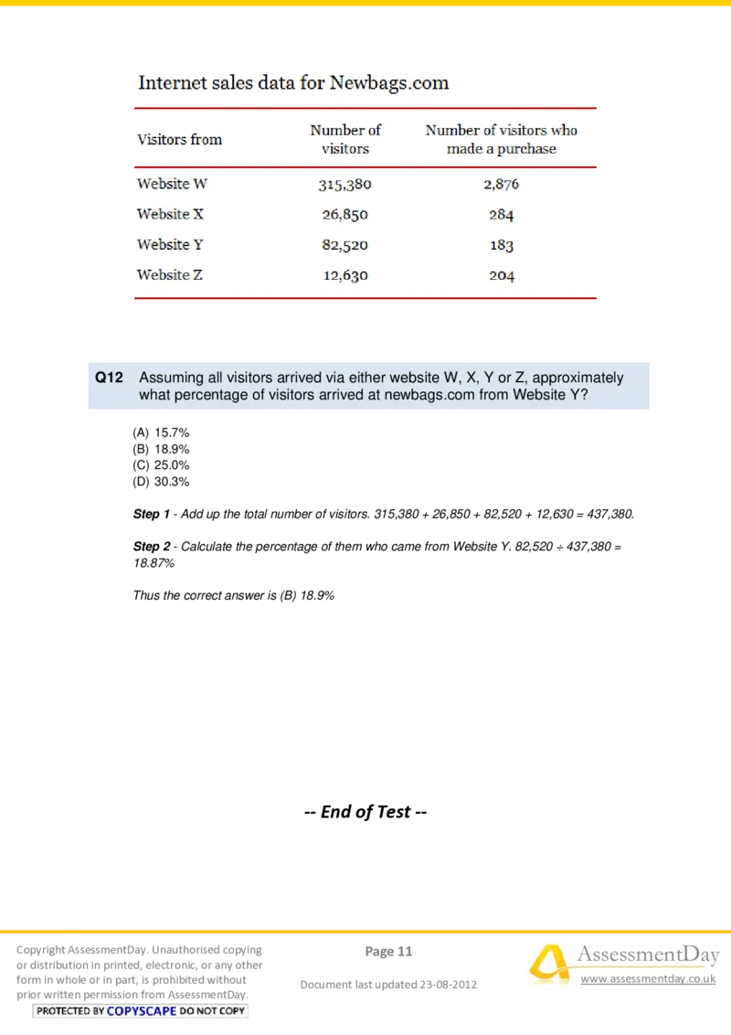 NumericalReasoningTest1-Solutions_2025春招题库汇总_十大行测题库_2023年十大热门题库更新中_05、TalentQ汇总_TalentQ测试题（适合大多数外资银行以及其他企业）_NumericalReasoning