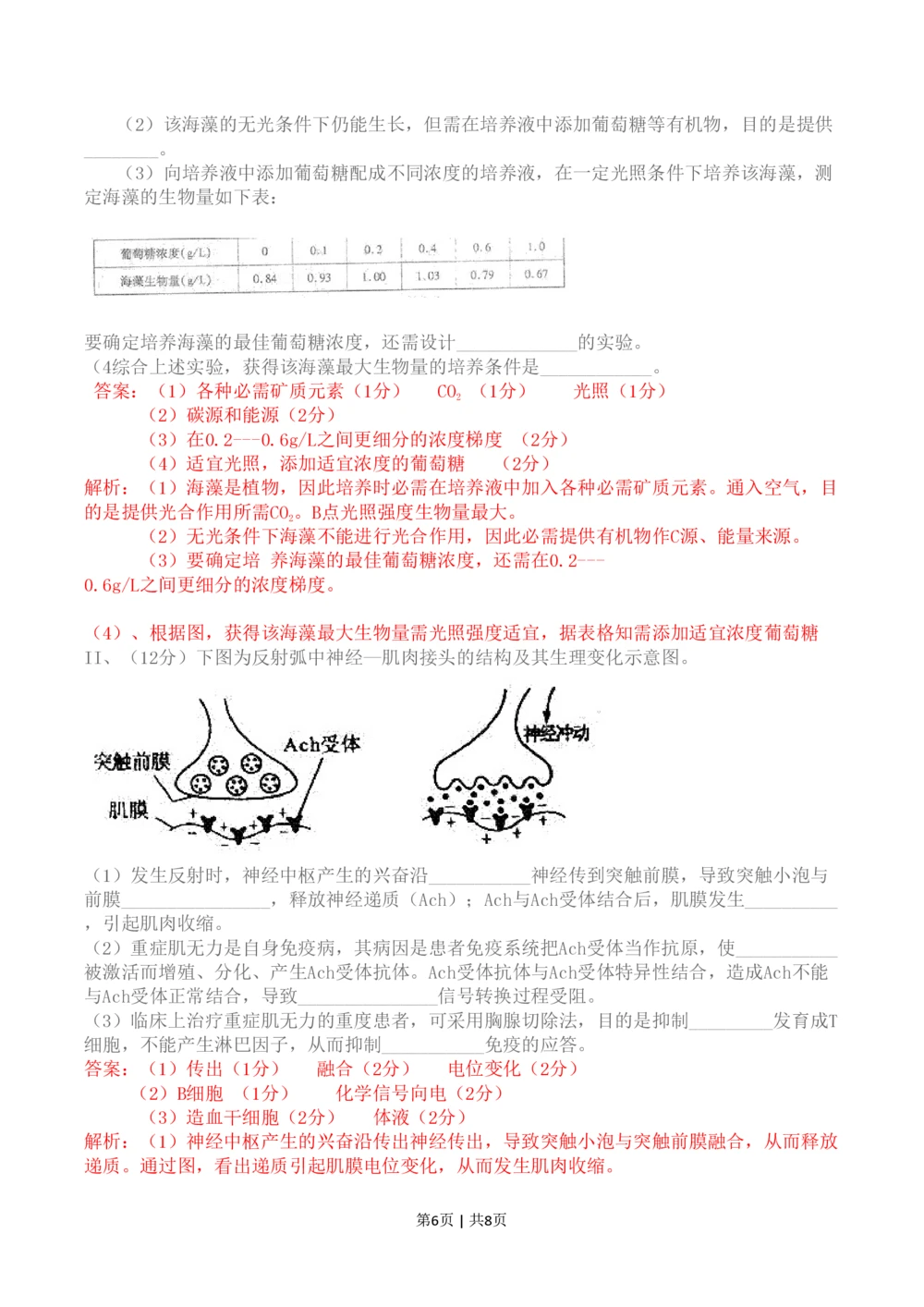 2011年高考生物试卷（四川）（解析卷）_生物历年高考真题_新&middot;PDF版2008-2025&middot;高考生物真题_生物（按试卷类型分类）2008-2025_自主命题卷&middot;生物（2008-2025）_四川自主命题&middot;生物（2008-2016）