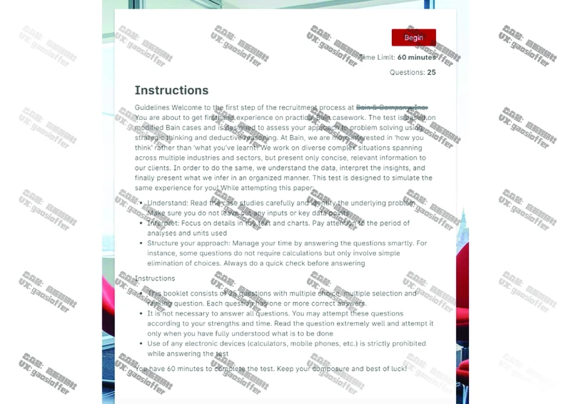 Bain贝恩CN&HKOT第5套_2025春招题库汇总_咨询题库_2023咨询公司合集（7家）_2023贝恩Bain咨询_贝恩CN&HK（hirevue）