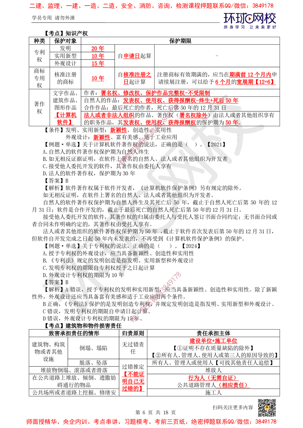 01.2025环球网校一级建造师《建设工程法规及相关知识》考前专项突破-易混类比考点专题1_2026年一级建造师_2026年一建法规_2025年一建法规SVIP_04-冲刺串讲✿考点强化✿小灶集训