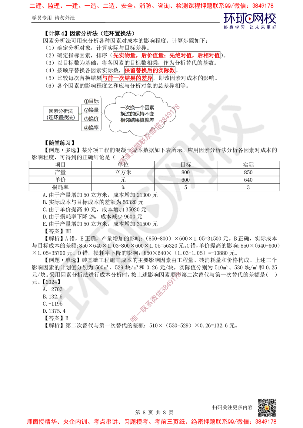 03.2025一建管理考前专项突破（三）-计算专题(1)_2026年一级建造师_2026年一建管理_2025年一建管理SVIP_04-冲刺串讲✿考点强化✿小灶集训_09-管理《专项突破班》张君HQ