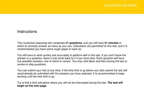 Numerical-Reasoning-Test1-Questions_2025春招题库汇总_十大行测题库_2023年十大热门题库更新中_05、TalentQ汇总_TalentQ笔试题库中文_TalentQ（图文版-参考）_NumericalReasoning