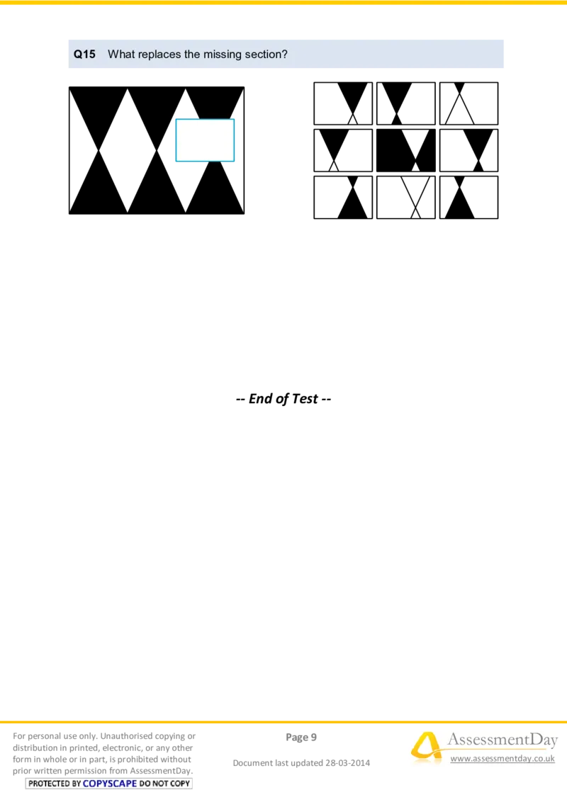 LogicalReasoningTest9-Questions_2025春招题库汇总_八大题库-1_04八大汇总_信永中和_专业题综合知识-参考_英文题_LogicalReasoningTests