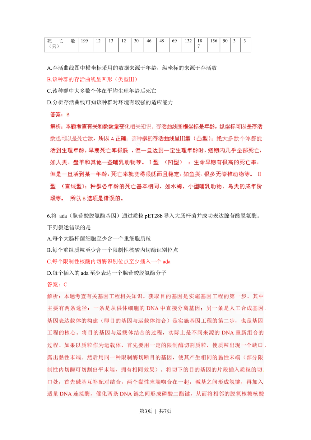 2011年高考生物试卷（浙江）（解析卷）_生物历年高考真题_新&middot;Word版2008-2025&middot;高考生物真题_生物（按试卷类型分类）2008-2025_自主命题卷&middot;生物（2008-2025）_浙江自主命题&middot;生物（2008-2025）