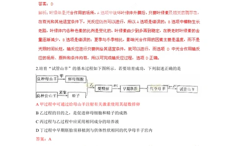 2011年高考生物试卷（浙江）（解析卷）_生物历年高考真题_新&middot;Word版2008-2025&middot;高考生物真题_生物（按试卷类型分类）2008-2025_自主命题卷&middot;生物（2008-2025）_浙江自主命题&middot;生物（2008-2025）