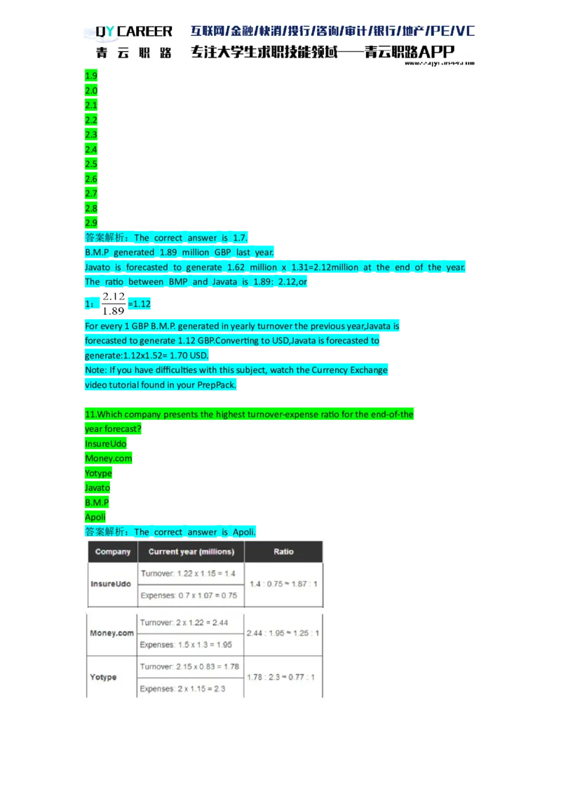 ElementsNumerical_2025春招题库汇总_十大行测题库_2023年十大热门题库更新中_05、TalentQ汇总_TalentQ笔试题库英文_03、英文-解析版_numerical文字版