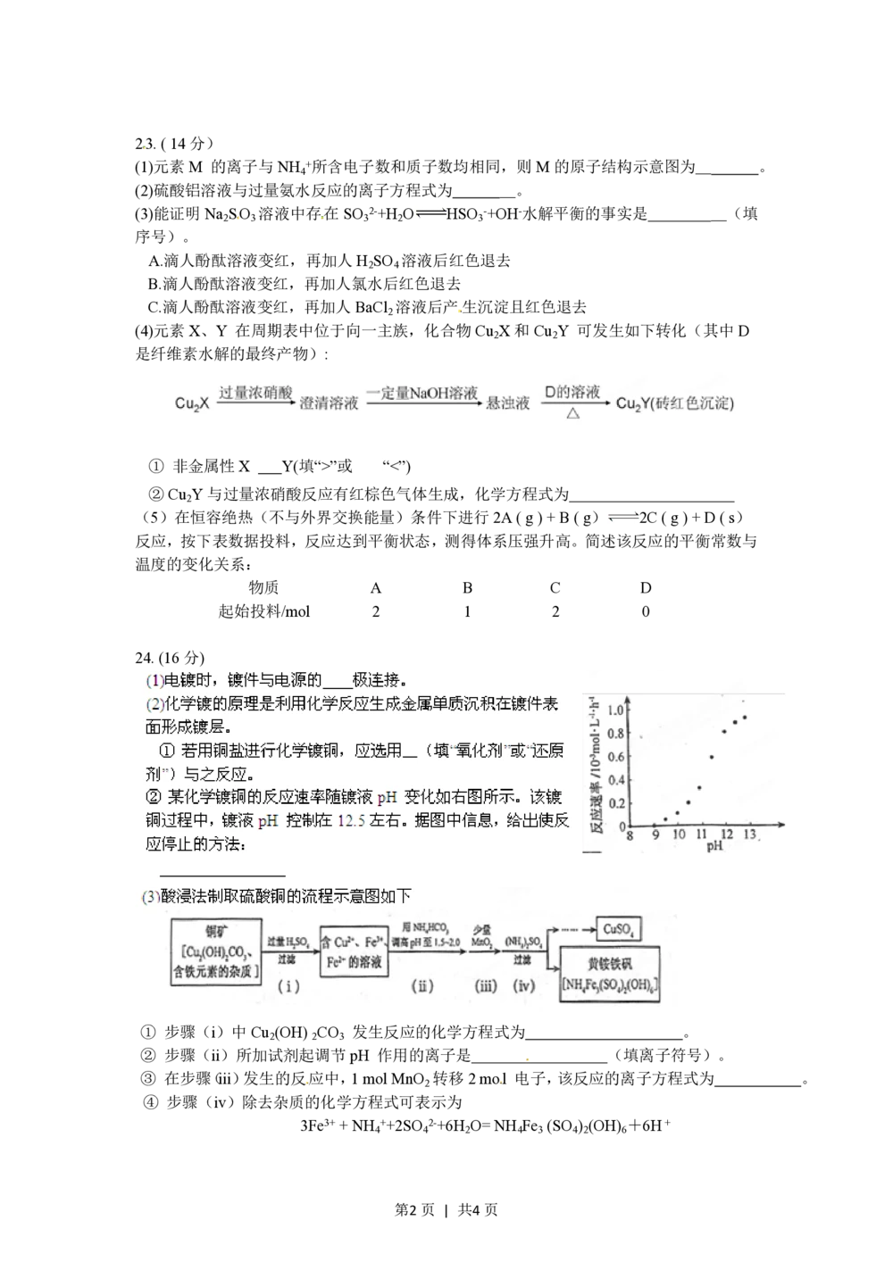 2012年高考化学试卷（福建）（空白卷）_历年高考真题合集_化学历年高考真题_新&middot;PDF版2008-2025&middot;高考化学真题_化学（按试卷类型分类）2008-2025_自主命题卷&middot;化学（2008-2025）(1)
