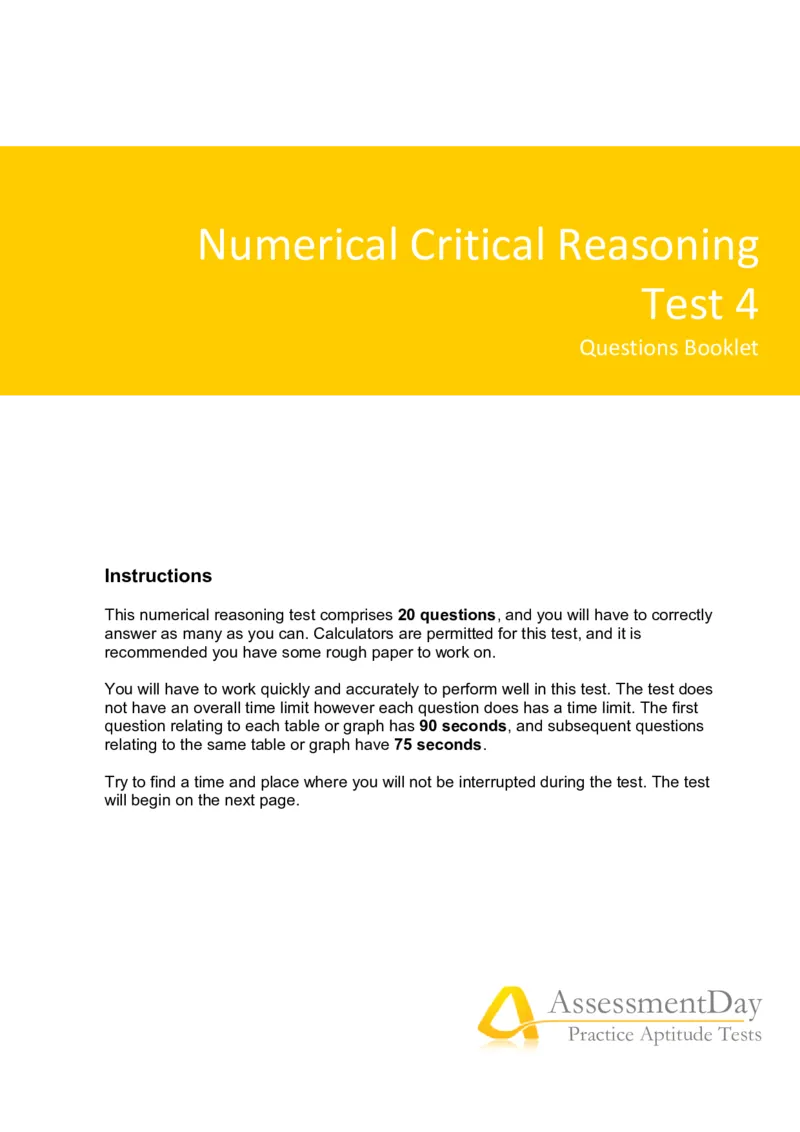 NumericalCriticalReasoningTest4-Questions_2025春招题库汇总_十大行测题库_2023年十大热门题库更新中_05、TalentQ汇总_TalentQ测试题（适合大多数外资银行以及其他企业）_NumericalReasoning