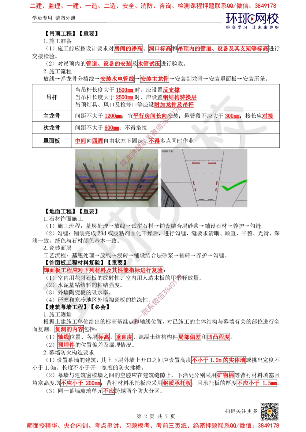 06.2025一建建筑案例特训-第6讲-屋面与防水、装饰装修工程施工、质量通病防治及相关规定（2）_2026年一级建造师_2026年一建建筑_2025年一建建筑SVIP_04-冲刺串讲✿考点强化✿小灶集训
